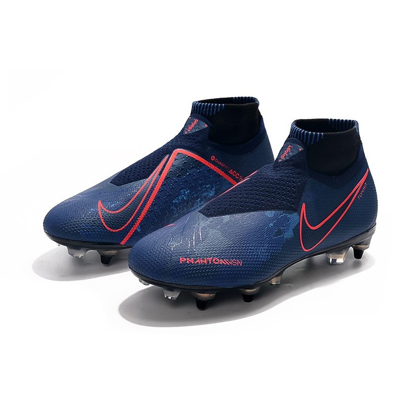 Nike Phantom Vision Elite DF SG PRO Anti Clog Modrý Červené